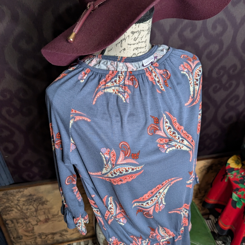 Floral Patterned Long Sleeve Top NWT 2X